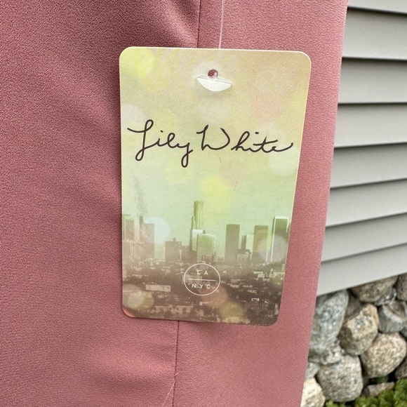 Lily White Sleeveless Wrap Front Blouse - Mauve - Picture 12 of 14